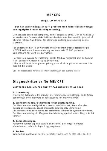 utmattning symptom test